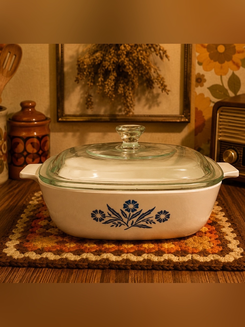 CORNING WARE Blue Cornflower 32 oz